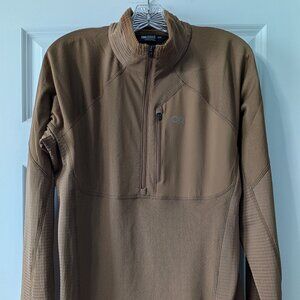 Outdoor Research Deviator Fleece Half Zip - Medium, Coyote (Light Brown)